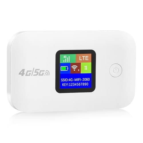 Image of 4G/5G LTE WiFi Router,Portable 4G Wifi Travel Router with SIM Card Slot,150Mbps Speed Internet Up to 10 Users, Mobile Hotspot for Travel Party