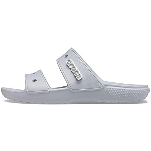 Image of Crocs Unisex Sandal, Slide, Light Grey, 12 UK Men/ 13 UK Women