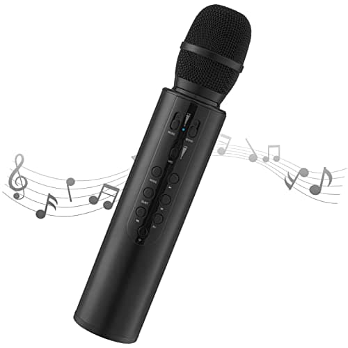 Image of Aceshop Karaoke Wireless Microphone Portable Handheld Bluetooth Speaker Mic, Wireless Microphones Karaoke Machine Home KTV Player Compatible with Android & iOS Devices for Party/Singing/Meeting