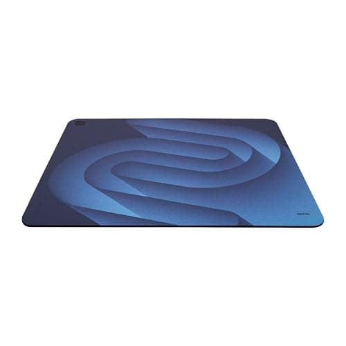 Image of BenQ ZOWIE G-SR-SE Blue II Large Esports Gaming Mouse Pad, Humidity resistance color cloth, Smooth glide feel, Uniform high-density rubber base with medium softness, Anti-Slip base