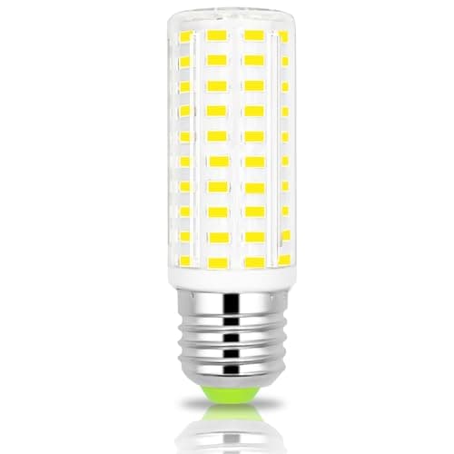 Image of E27 12W LED Edison Screw Light Bulbs Equivalent to 120W CFLs 6000K Cool White Lights 1500LM AC100-265V ES LED Bulb E27 Corn Energy Saving Bulb for Chandelier Ceiling Light Non-Dimmable (1 Pack)