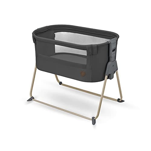 Image of Maxi-Cosi Tori 2-in-1 Co-Sleeper, Bedside Crib, 0 - 6 Months, 0 - 9 kg, Ultra-Compact Fold, Lightweight, 5 Height Positions, Portable Co-Sleeper with Breathable Mesh, Travel Cot, Beyond Graphite