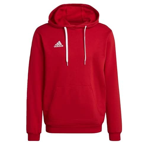 Image of adidas Men's Entrada 22 Sweat Hoodie, Team Power Red 2, XL Long