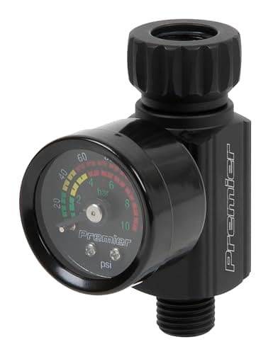 Image of Sealey Premier On-Gun Air Pressure Regulator/Gauge with Glass Lens, 140psi - AR02