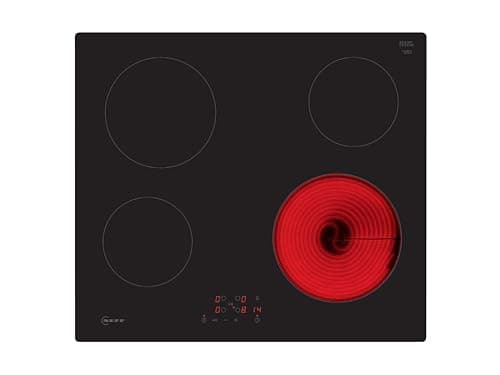 Image of NEFF N50 T16NBE1L Electric Hob, 60cm wide, 4 burners, Touch Control, Black, Integrated