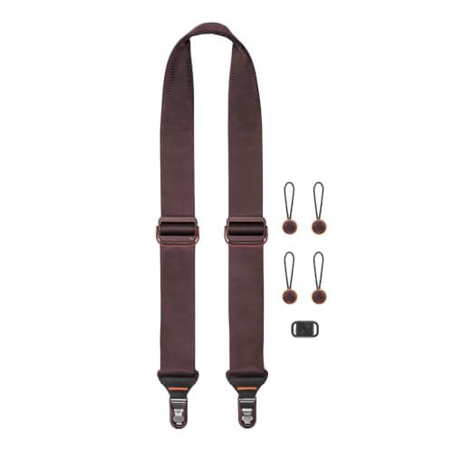 Image of Peak Design Slide Camera Strap, Eclipse, Configurable as a Sling, Neck or Shoulder Strap, Quick Release and Connection, Smooth and Grippy Side, Camera Straps for Photographers, 200 lb Capacity