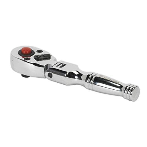 Image of Sealey Ak660Sf Ratchet Wrench Flexi-Head Stubby 1/4Sq Drive