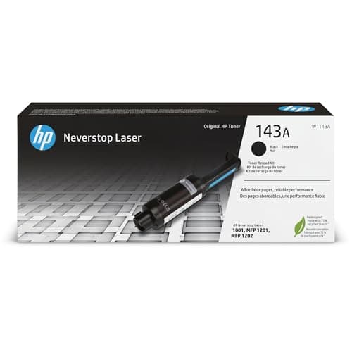 Image of HP W1143A 143A Original Neverstop Toner Reload Kit, Black, Single Pack, Standard
