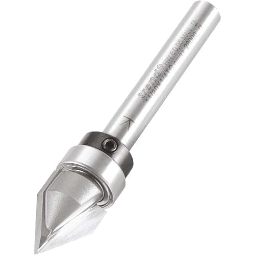 Image of Trend Professional Panel Mould Cutter, 1/4 Inch Shank, 12.7mm Cut Diameter & 16mm Cut Length, Shank Mounted Bearing Chamfer, 11/20X1/4TC