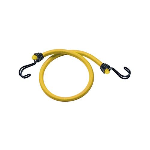 Image of MASTER LOCK Bungees with Hooks [Set of 2 Bungee Cords] [100 cm Bungee] [Double Reverse Hook] 3022EURDAT - Ideal for Transporting, Packing and Securing Loads