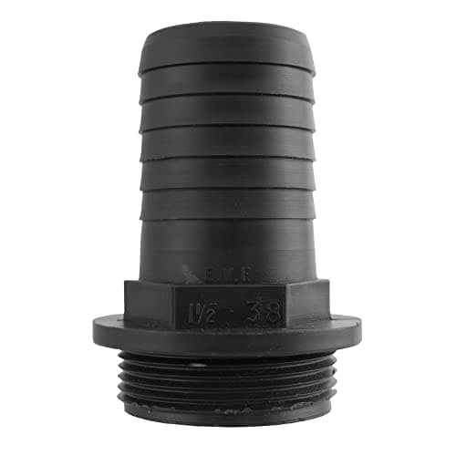 Image of Pond Hose Connectors: T-Bend, Straight, Tap, Valve, Tee, Elbow, Flow Control, Adjustable, Leak-Proof Fittings for Water Pumps, Filters, and Irrigation Systems (Straight 38mm - 1.25" BSPM)