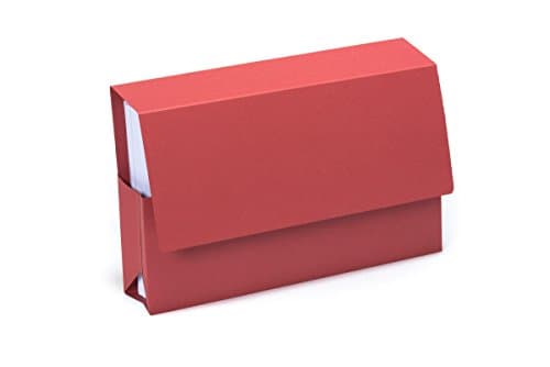 Image of Exacompta Guildhall Probate Wallets, 315 gsm, Foolscap - Red, Pack of 25