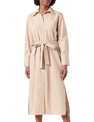 Image of GANT REL POPLIN Shirt Dress, Dry Sand, 10
