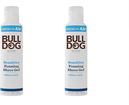 Image of BULLDOG SKINCARE - Sensitive Foaming Shave Gel | Smooth and conditioning | 200 ml (Pack of 2)