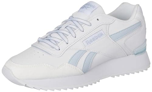 Image of Reebok Women Glide Ripple Clip Sneaker, FTWR White/Feel Good Blue F23-R/Pure Grey 1, 3