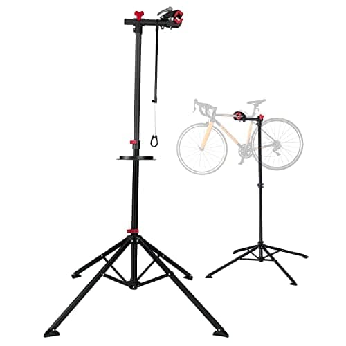 Image of UNISKY Bike Repair Stand Home Folding Bicycle Mechanics Maintenance Workstand Portable Height Adjustable 360° Rotatable