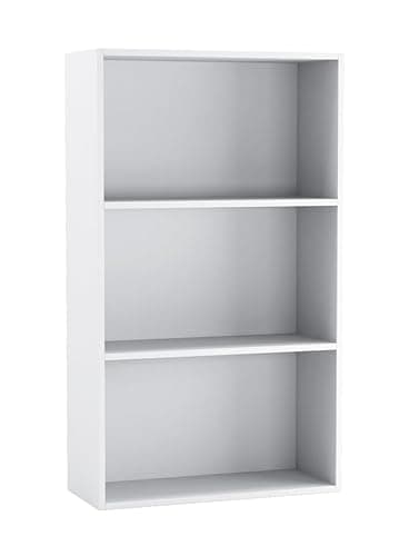Image of URBNLIVING Wide 3 Shelf Tier Wooden Bookcase Cabinet Storage Shelving Display Shelves Unit