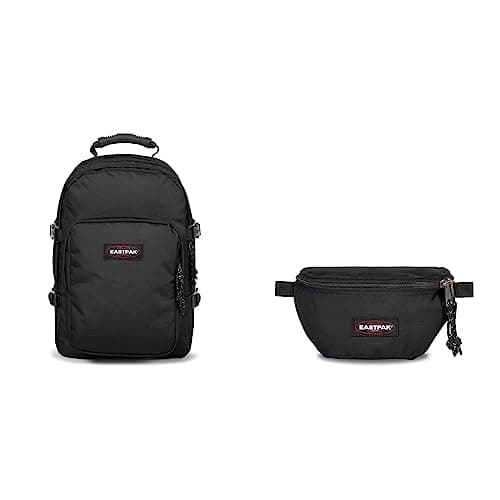 Image of EASTPAK Provider Backpack, 44 cm, 33 L, Black & Springer Bum Bag, 23 cm, 2 L, Black