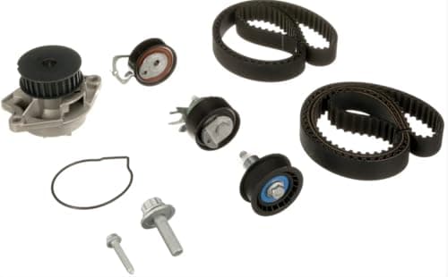 Image of KP45565XS Timing Belt & Water Pump Kit, Cambelt Replacement Set with Tensioner Pulleys, Deflection Pulley, Pump & Bolt Kit, Replaces KP35565XS