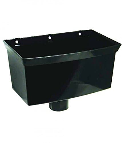 Image of FLOPLAST 68mm Round Universal Gutter Hopper- Black