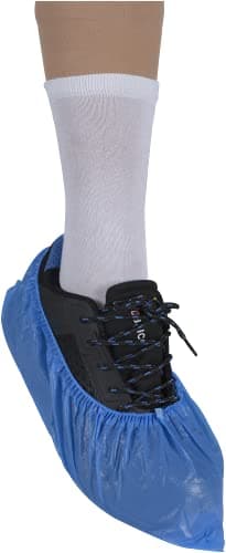 Image of ABENA Shoe Cover |100Pcs/50 Pairs| Extra Large Measuring 41x15cm | Blue Single Use Shoe Covers Disposable | Durable Disposable Shoe Covers | Boot Cover, Shoe Protector and Over Shoes Protectors.
