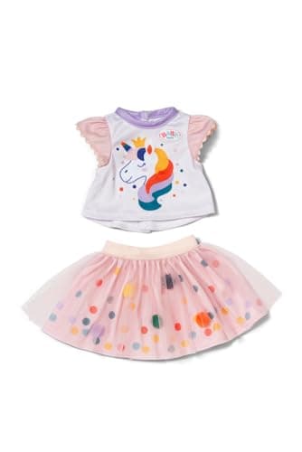 Image of BABY born Unicorn Tutu Dress, Beautiful Shirt and Tutu Skirt for 43m Dolls, 871720 Zapf Creation