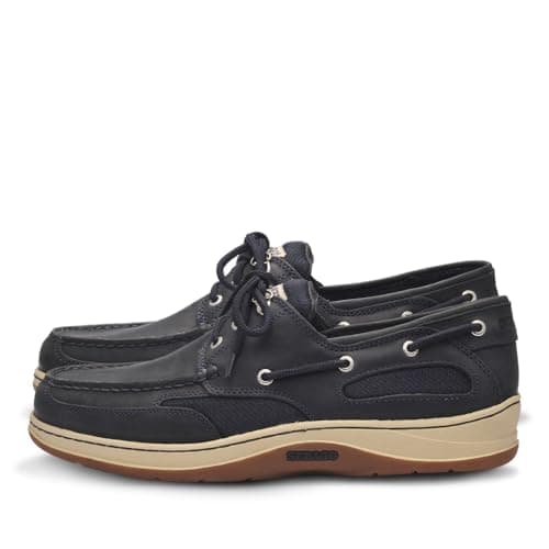 Image of Sebago Men's Clovehitch II FGL Waxed Boat Shoes, Blue Navy, 12 UK