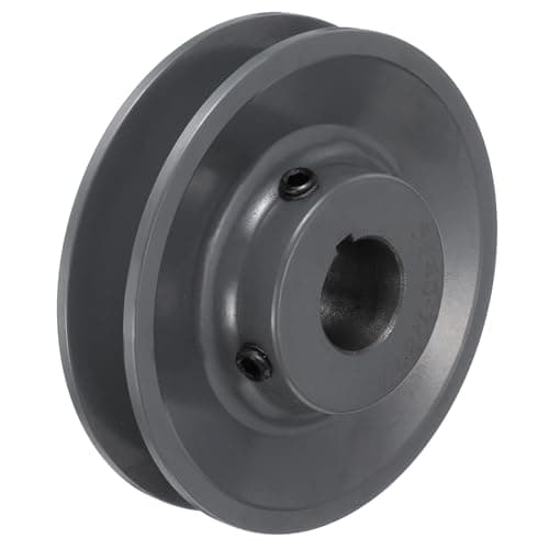 Image of sourcing map BK40-7/8 V-Belt Sheave 7/8"Bore 3.95"OD Single Groove Web Sheave Bored-to-Size Sheave, Cast Iron, Belt Section for 3L or B Belt