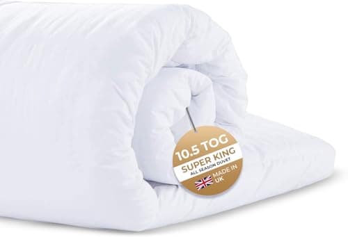 Image of Imperial Rooms Super King Duvet 10.5 Tog Premium Anti Allergy Duvets Quilt All Season Tog Energy Efficient UK Made