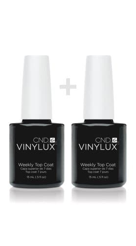 Image of CND - VINYLUX TOP COAT (DUO) Weekly Polish Creative Nail Design Manicure Lacquer 0.5oz