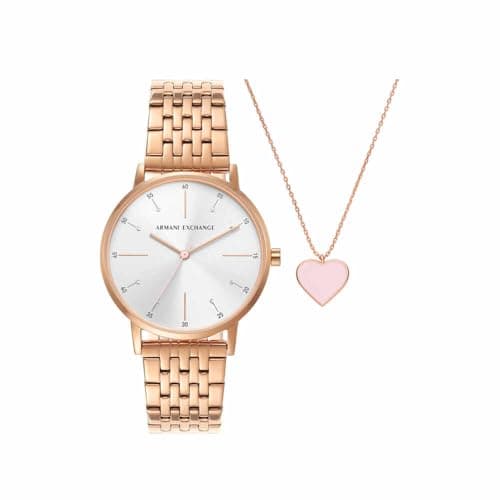 Image of Armani Exchange Watch For Women, Quartz Movement and 36mm Case Size with Stainless steel, Leather or Silicone strap