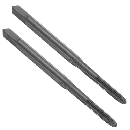 Image of sourcing map 2pcs Straight Flute Screw Taps 2-56 UNC 2B Thread HSS6542 Black Nitride Coated Machine Threading Milling Tap Tapping Tools
