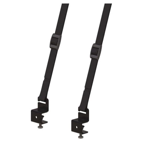 Image of AVF Steel and Nylon TV Anti-Tip Safety Straps for TVs up to 80" in Black