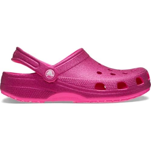 Image of Crocs Classic Glitter Clog Pink Crush Size 3 UK Men/ 4 UK Women