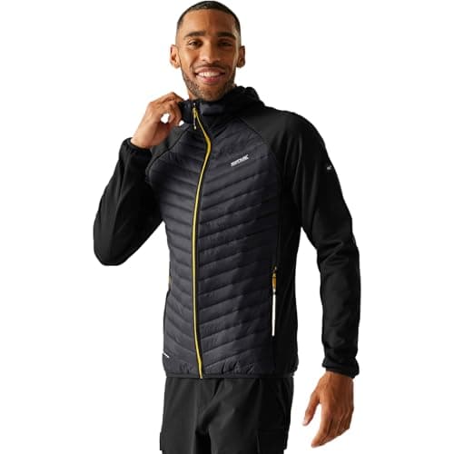 Image of Regatta Mens Andreson Hybrid Jacket Padded Lightweight Stretch Winter Layer Top