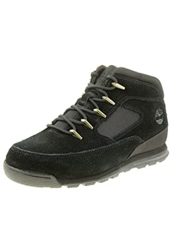 Image of Timberland Men's Euro Rock Heritage L/F Fashion Boots, Black Suede, 9 UK