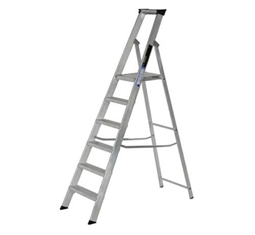 Image of Aluminium Step ladders Industrial Platform Steps BS2037 Class 1 Youngman Ladder (6 Tread)