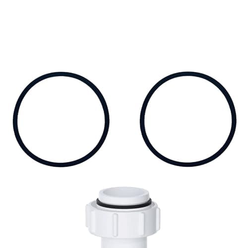 Image of PlumbEZ 32mm Trap Washers – Durable Rubber Seals for Basin, Sink & Waste Pipe Fittings – Reliable Plumbing Replacement Washers for Leak Prevention – Pack of 2