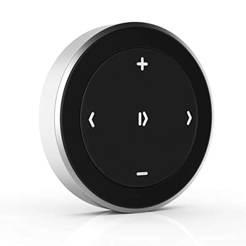 Image of SATECHI Bluetooth Media Button with Steering Wheel Mount - Wireless Music & Volume Control for iPhone, iPad, MacBook, Android, Car & Bike Audio Systems