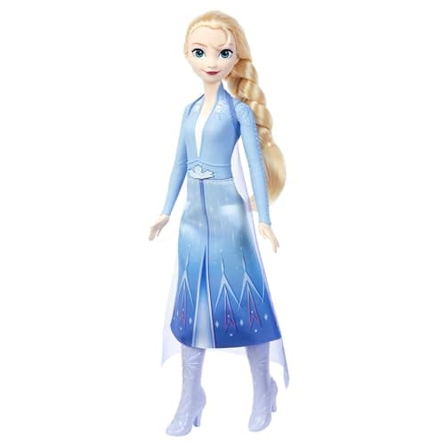 Image of Mattel Disney Frozen Elsa Singing Fashion Doll, Singing Adventure in Signature Clothing, Sings “Into the Unknown” from Disney Frozen 2 Movie, HXD31