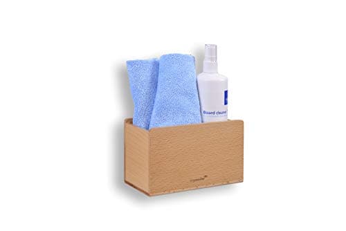 Image of Legamaster - wooden glass-board accessory holder for dry erase pens and accessories - pencil storage, board cleaners for offices or schools