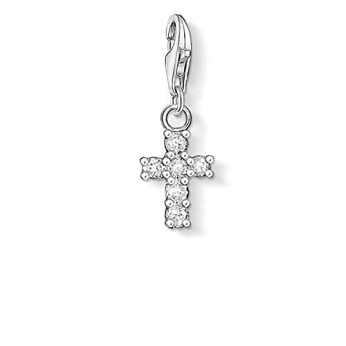 Image of THOMAS SABO Women Charm Pendant Cross Charm Club 925 Sterling Silver 0054-051-14
