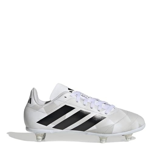Image of adidas Kids Junior Soft Ground Rugby Boots White/Black 5.5 UK Child