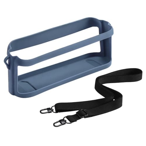 Image of Silicone Case Sleeve Compatible for Soundcore Motion X600 Portable Bluetooth Speaker Accessories Travel Carry Rubber Skin Case Motion X600 Protection with Adjustable Strap (Blue)