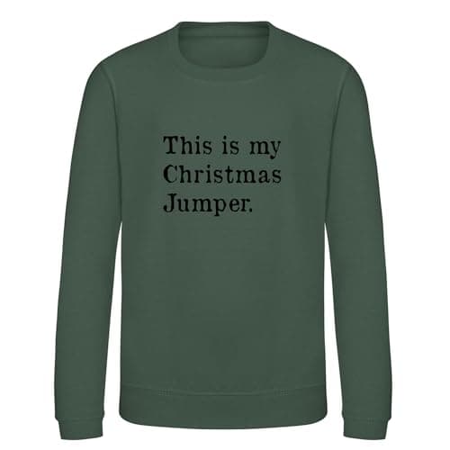 Image of Hoolaroo Christmas Jumper - Ugly Xmas Sweater for Adults Men Women, Funny Office Sweatshirt Green, XS