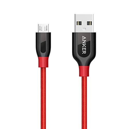 Image of Anker PowerLine+ Micro USB (3ft) One of The Premium, Fastest, Most Durable Cable [Aramid Fiber & Double Braided Nylon] for Samsung, Nexus, LG, Motorola, Android Smartphones and More