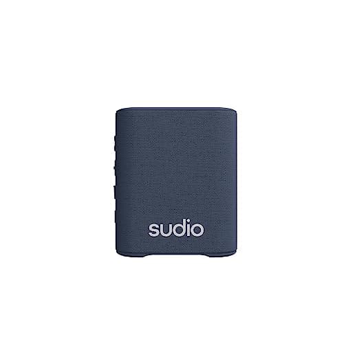 Image of Sudio S2 Blue Bluetooth Speaker with Loud Sound and Deep Bass Long Playtime IPx5 Waterproof Bluetooth 5.3 TWS Pairing Portable Wireless Compact Speaker for Home, Outdoor