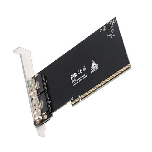 Image of CY External Slimline Dual SFF-8654 8X 74Pin to Detachable PCIE 16X Express 3.0 PCIE4.0 Raid Card VROC Raid0 Hyper Adapter