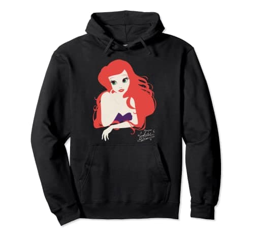 Image of Princess Colour Silhouette Ariel Pullover Hoodie