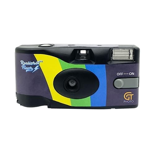Image of GT Photo - Realishot Flash Disposable Camera, 27 Photos, Ideal for Events, Trips, Souvenirs - Easy-to-use - Grey